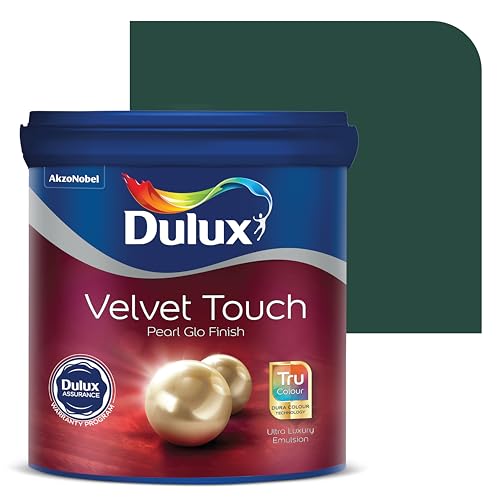 Image of Dulux Velvet Touch Pearl GLO Interior Emulsion Paint (1L, Country Club) - Luxurious soft-sheen wall paint, highly durable, washable, rich, intense colors, with 6-year warranty