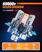SEALIGHT H4 Bulb, 46000LM 6000K Output Canbus Ready, 9003 LED Headlight Bulbs For Powersports IP68 60000Hrs Lifespan, 1：1 Size 3Mins Installation, 2 Pack