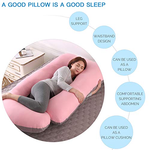 SHANNA Pregnancy Pillow, Maternity Support Pillow Full Body Pillow G shaped Upgrade Support for Back, Hips, Legs, Belly… - Image 3
