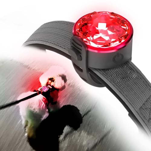 UMIONE PET LIGHT: Wasserdichtes Hundelicht, langlebig und ideal für Nachtspaziergänge (Rot, 1 Stück)