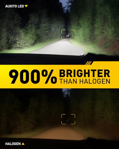 Image of AUXITO 9012 /HIR2 Light Bulbs, 60000LM 6500K Cool White, Long Lifespan, Canbus Ready, HIR2 /9012 Plug and Play Halogen Replacement for Fog Lights, Pack of 2