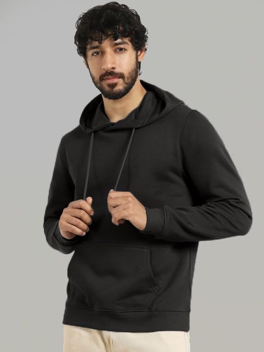 Image of Hoodies for Man | Cotton Fleece Hooded Full Sleeve Sweatshirt for Men | Stylish Casual Wear Winter Hoodies for Men
