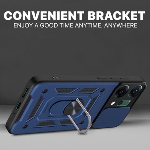 Image of AIBEX Back Cover for Oppo Reno 14 Pro 5G | D10 Tough Armor Case | Sliding Camera Shield | 360 Protection | Kickstand Ring Holder | Military-Grade Shockproof Bumper Case