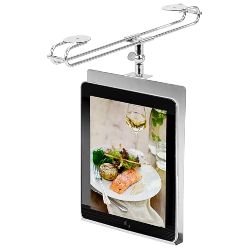 Support tablette cuisine en acier inoxydable Avilia - Porte-livre de recettes compact 24cm