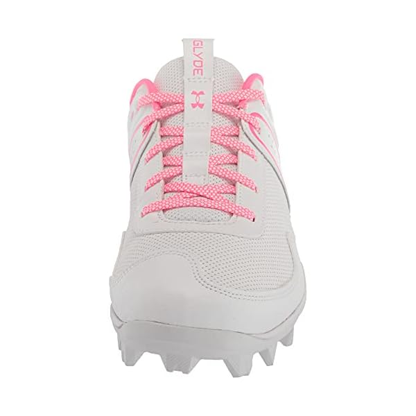 Under Armour Women's Glyde RM Softball Shoe, White (101)/White, 7