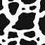 Moo Print Black White