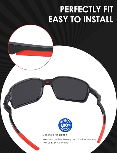 Image of BLAZERBUCK Replacement Temple Sleeves Ear Socks for Oakley Siphon OO9429 Sunglasses