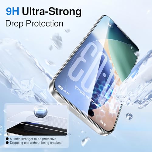 Image of SMARTDEVIL 2+2 Pack for iPhone 17 Air Screen Protector with Camera Lens Protector, Tempered Glass, HD Clear Film, Easy Installation, Dust-Free & Bubble-Free