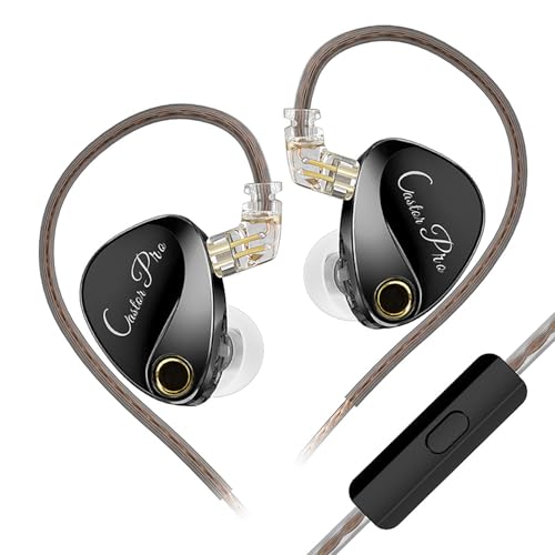 KZ Castor Pro Tunable in Ear Monitor, HiFi Improved Bass in Ear Headphone, Dual-Dynamic Driver Gaming Earbuds, IEM Earphones with 2PIN-C Detachable Cable