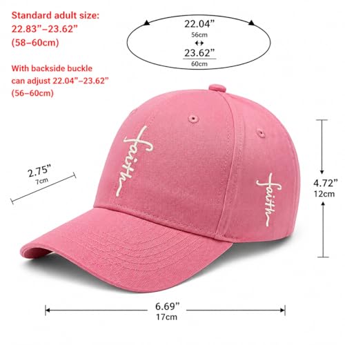 Gorra baseball bordada con cruz y ajuste miniatura 5