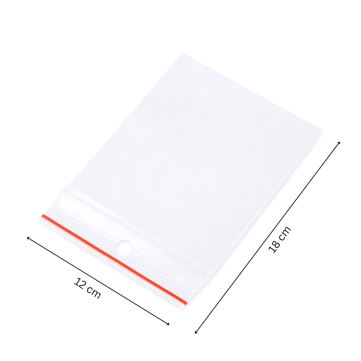 100 Bustine Transaprenti 12 x 18 cm Richiudibili Con Chiusura A Zip | Sachetti Plastica Transparente Per Alimenti | Sachetti Richiudibil | Buste Con Zip | Sachetti Plastica Cucina