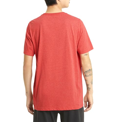 PUMA PUMA Men's Essentials Tee, high Risk red Heather, X-Small