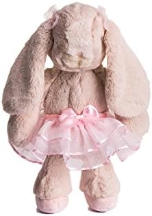 DILLY DUDU Ballerina/Ballet Bunny Plush Toy Stuffed Animal Rabbit Doll 10-inch(Pink)