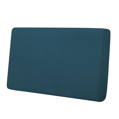 Image of Easy-Going Stretch 1 Piece Loveseat Couch Cushion Cover for Sofa | Sofa Cushion Furniture Protector Sofa Seat sofa slipcover Washable sofa cover soft with Elastic Bottom Deep Teal