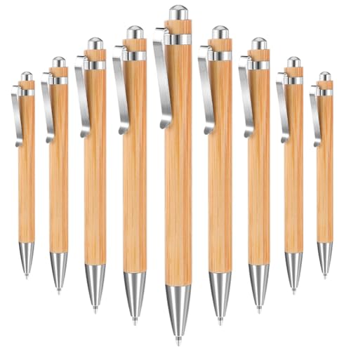 Stylos à bille en bambou lot de 50 : idée cadeau de remerciement pour homme et femme