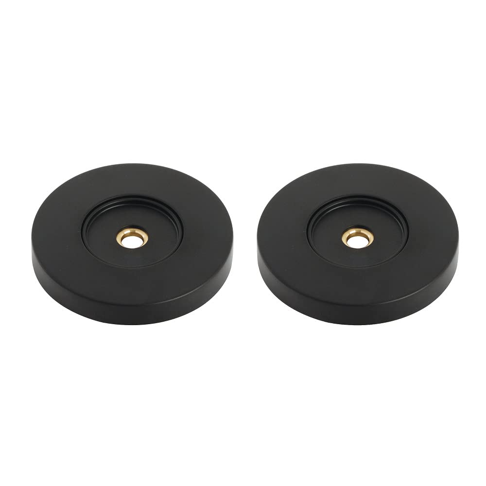 Cache-vis Laurel noir mat pour masquer les fixations rouillées de barre d'appui
