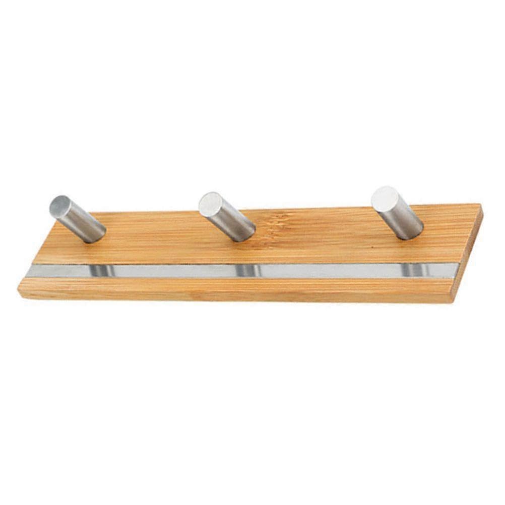 JOYHAPPST Multi-Purpose Clothes Towel Keys Hat Rail Rack Hanger with 3 Heavy Duty Hooks