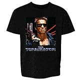Pop Threads The Terminator Key Art Retro Action Movie Youth Kids Girl Boy T-Shirt Black XS