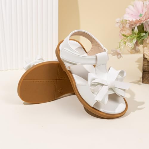 Image of Toddler Girls Sandals Little Girl Summer Flat Sandal Baby Open Toe Outdoor Beach Holiday Dress Shoes