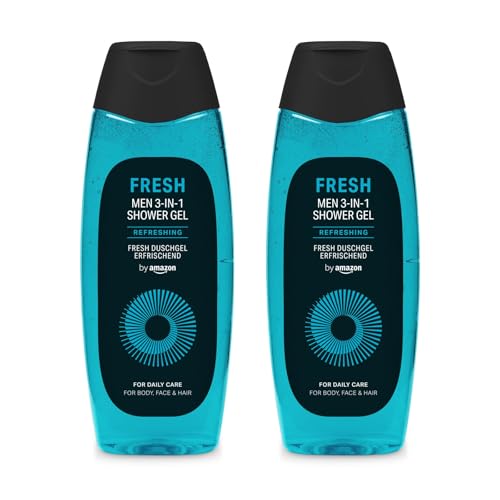 by Amazon Fresh 3in1 Duschgel, für Herren, 2 x 500 ml