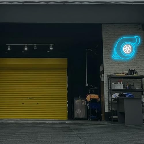 Image of Turbo Neon Signs, Turbo LED Signs, Neon Garage Signs, and Wall Decor are suitable for Men Caves, garages, repair shops, and other similar locations.