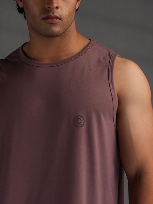 Image of CHKOKKO Tank Tops Sleeveless T-Shirt for Men Gym Wear Vest Solid Stylish Round Neck Running Sando for Sports Workout Fitness & Casual or Beach Wear