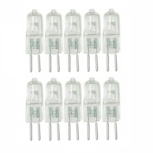 LEDLOCLB Bombilla Halógena G5.3, 12 V 24 V 110 V 220 V Bombilla De Cápsula De Vidrio, Blanco Cálido 2700 K, 20 W 30 W 50 W 70 W 100 W Bombilla Halógena De 2 Pines, 10 Unidades.,220V,70W -10 Uds.