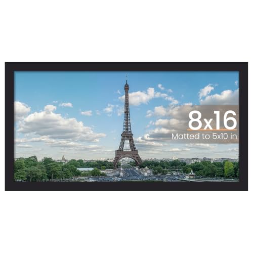 Image of upsimples 8x16 Picture Frame, Wall Decor Photo Frames, Black 1 Pack