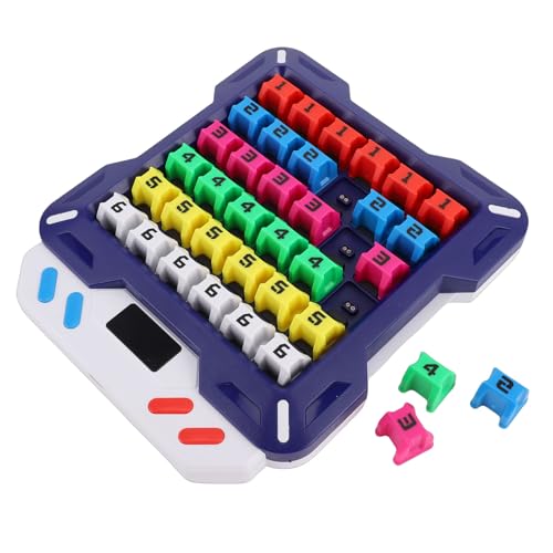 SPYMINNPOO Sudoku Puzzle Games, Electronic Puzzle Game Portable Colorful Light Effect Logic Training Sudoku Board Toy for Kids Adults