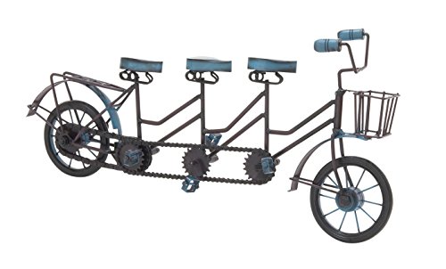 Deco 79 24507 Metal Wood 3 Seat Bicycle #TOP1