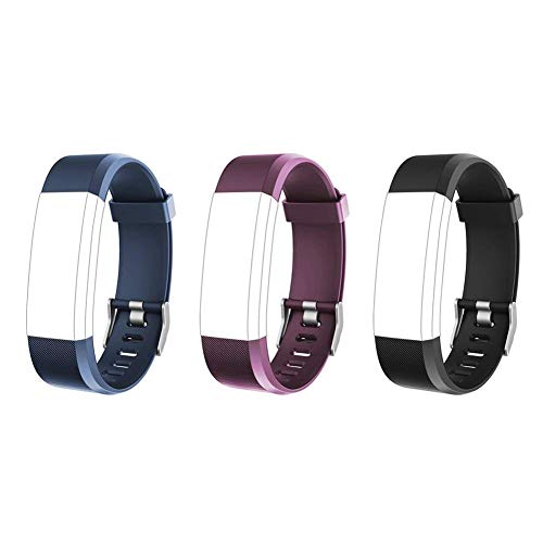 Lintelek Replacement Bands for Fitness Tracker ID115Plus HR, ID115Pro, Interchangeable Adjustable Wristbands Sets