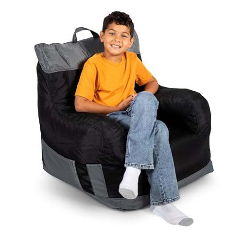 Big Joe Dorm Bean Bag Chair with Drink Holder and