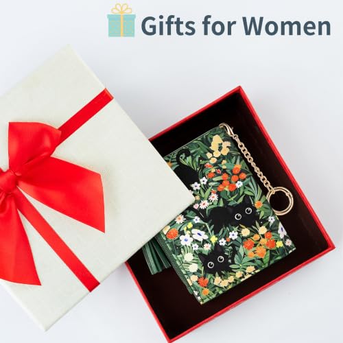 Image of Gostwo Small Wallets for Women, Stylish Womens Wallet with ID Window, Zippered Coin Pocket and Tassel. Cute RFID Wallet for Women, ideal for Teen Girls, Commuters, and Women for Daily Use