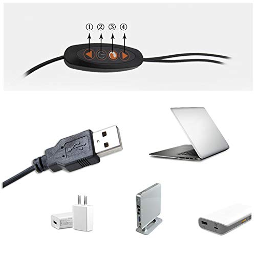 Lampe de table de pêche et maquillage nomade avec clip réglable USB - 3