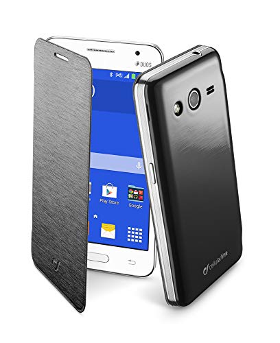 Cellular Line backbookgalcor2 K Étui à Rabat pour Samsung Galaxy Core 2 Noir