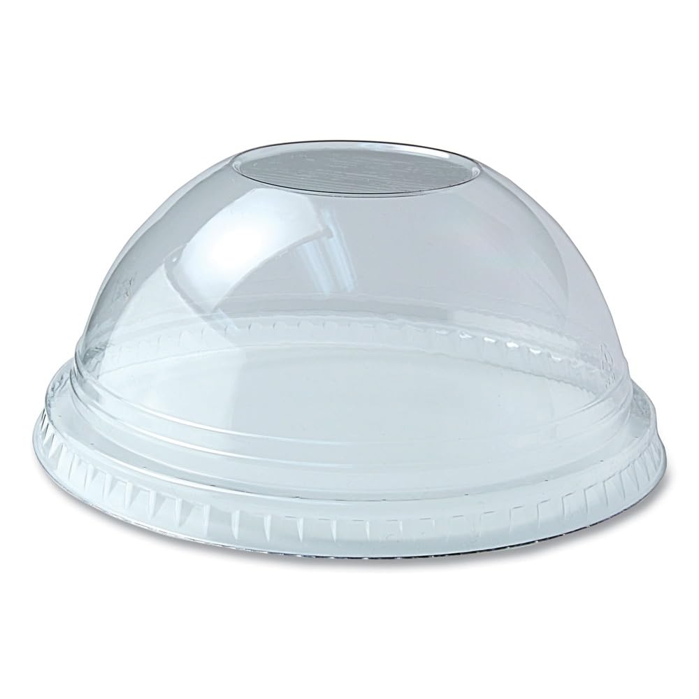 Kal-Clear Plastic Dome Lids for Cups by Fabri-Kal – 4"diameter x 2"h, Polyethylene Terephthalate, Clear, Model DLKC16/24