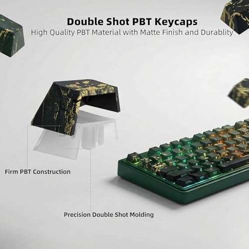 Keycaps PBT de doble inyección Midsummer, juego de 133 teclas perfil Cherry impresas de lado 3