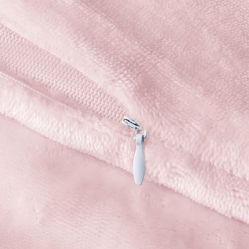 Image of BEDELITE Body Pillow Cover with Zipper, Pink, 20x54 Inch, 1 Pack | Body Pillow Pillowcase, Super Soft and Cozy Fuzzy Fleece, Luxury Plush Long Pillowcase, Versatile Comfort for All Seasons