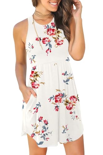 Image of HiMONE Vacation Dresses for Women 2025 Summer Dress Women's Casual Sundresses Casual Beach Petite Sun Dress XS-2XL