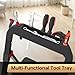 Urackify 4 Step Ladder with Tool Tray, Folding Step Stool with Aluminum Non-Slip Pedals, Sturdy 800LBS Ladder for Adult, Portable Lightweight Ladders for Home, Kitchen, Garage