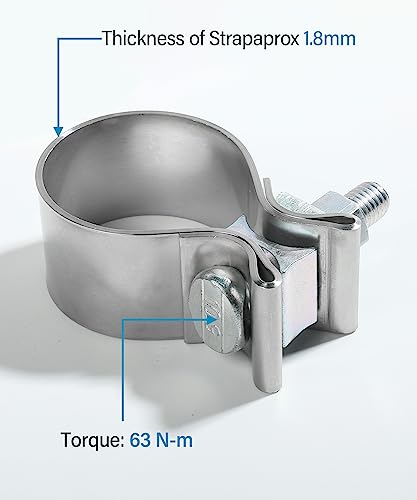 ESEWALAS 2 Pack Exhaust Clamp ESEWALAS 2 Pack Exhaust Clamp