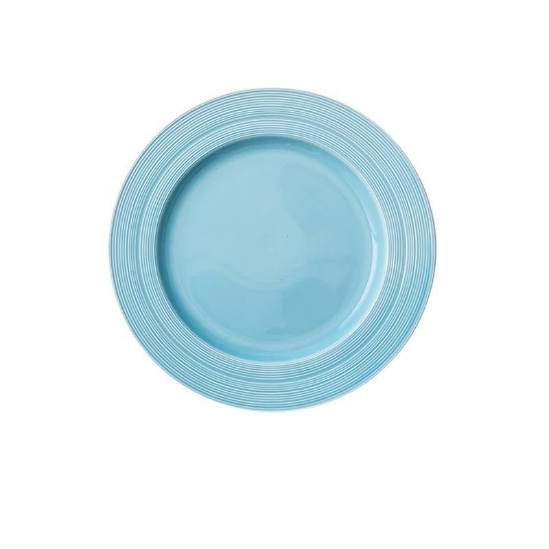Stapelbare Moderne Essteller Runder Steakteller, gebürsteter Keramik-Essteller, Pastateller, Restaurant-Dinner-Dessertteller, modernes Haushaltsgeschirr
