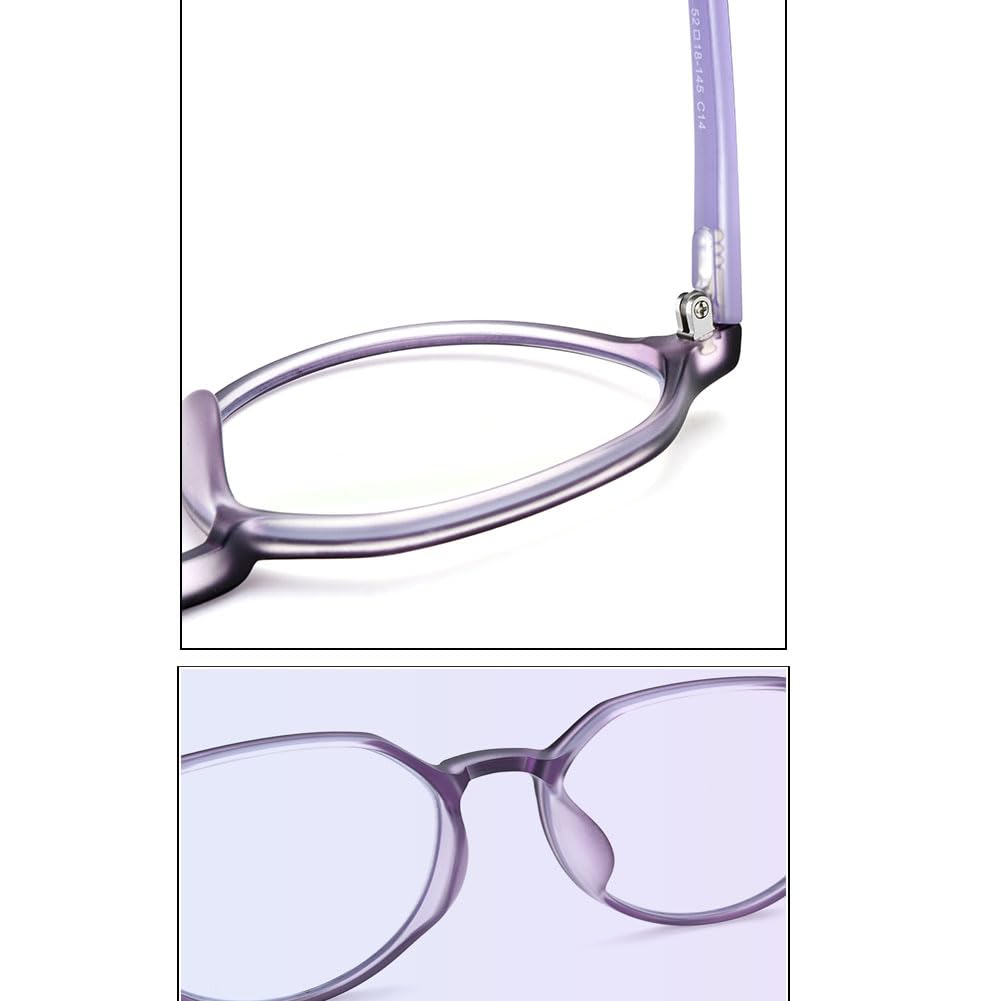 JIETIAN Ultraleichte TR90 Lesegeräte Frauen mit Anti-Blaulicht/Anti-Ermüdungseffekt Lesegeräte, asphärische HD Kunststoffgläser Lesebrille,02,+2.5