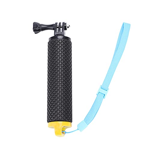 BTSEURY Anti Slip Floating Bobber Stick with Floaty Hand Grip Monopod Ideal for, Xiaomi Yi Perfect Action Camera Diving Accessory (Yellow)