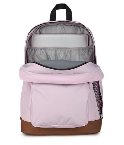 Image of JanSport Cool Backpack with 15-inch Laptop Sleeve, Large Computer Bag Rucksack with 2 Compartments, Ergonomic Straps, Pink Ice