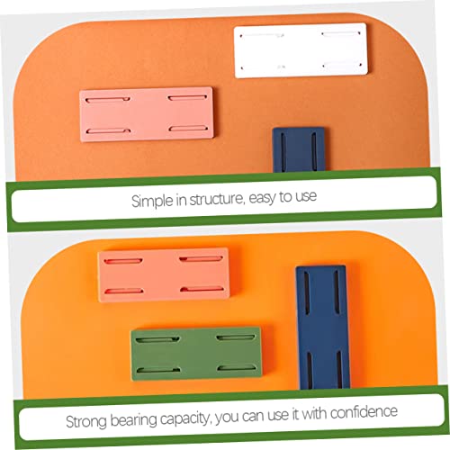 HOMSFOU 8pcs Soporte Autoadhesivo para Regleta de Energía para Montaje en Pared, Organizador Duradero para Enchufes para Oficina y Hogar, Diseño de Ahorro de Espacio, Blanco, Naranja, Verde y Azul miniatura 3