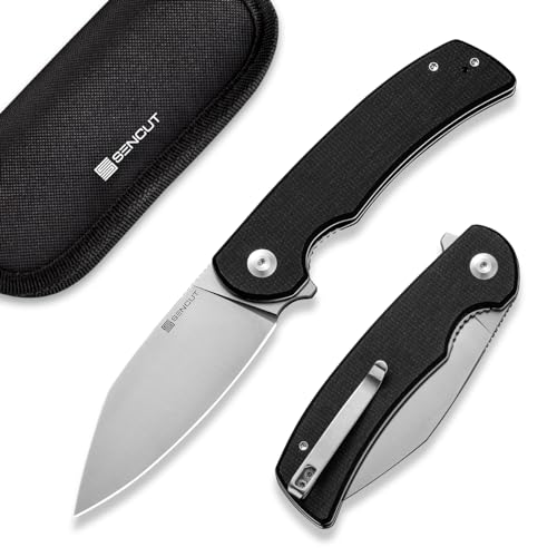 SENCUT Omniform Folding Pocket Knife for Men, Camping Knife with Micarta Handle and 3.65