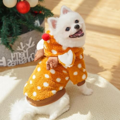 Disfraz de reno para perro pequeño marrón, tamaño Small miniatura 2