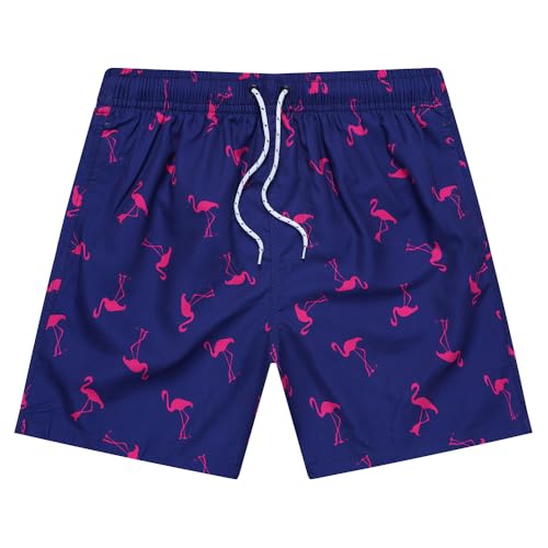 Men’s Swim Trunks Quick Dry Beach Shorts with Mesh Lining, Mesh Linings