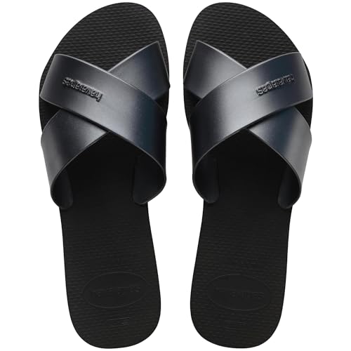 Image of Havaianas womens Aqua Metallic Sandal Black